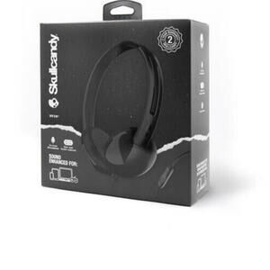 Skullcandy S2LHYK-576 BLACK Stim On-Ear Headphones with Mic~NEW***